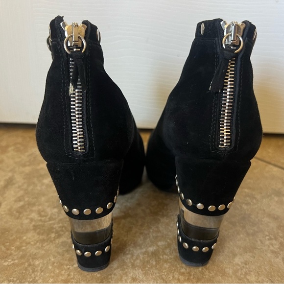 Stuart Weitzman Suede Studded Accents Boots Black size 9 - Picture 4 of 8